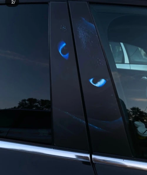 Deux 2 Stickers Pilier Voiture Premium