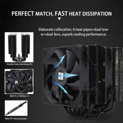 Thermalright Peerless Assassin 120 CPU Air Cooler Black