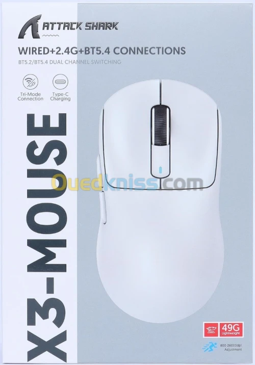 SOURIS ATTACK SHARK X3 PRO 4K/8K HZ