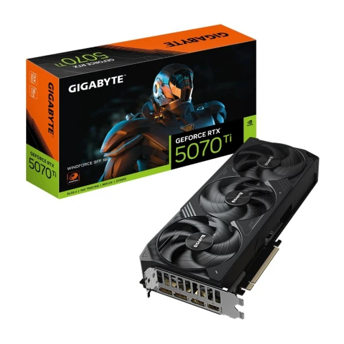 CARTE GRAPHIQUE GIGABYTE GEFORCE RTX 5070 TI WINDFORCE SFF 16 GO GDDR7