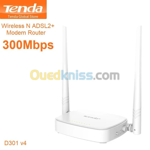 MODEM ROUTEUR TENDA D301 V4 300 MBPS