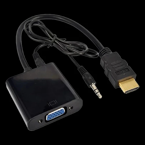 ADAPTATEUR HDMI TO VGA + AUDIO