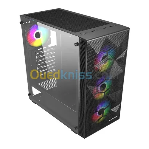 BOITIER RAIDMAX V151 4 VENTILATEURS RVB