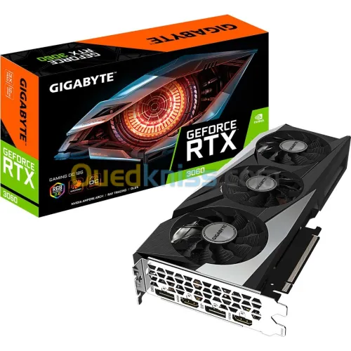 CARTE GRAPHIQUE GIGABYTE GEFORCE RTX 3060 GAMING OC 12 GO (RÉV. 2.0) (LHR)