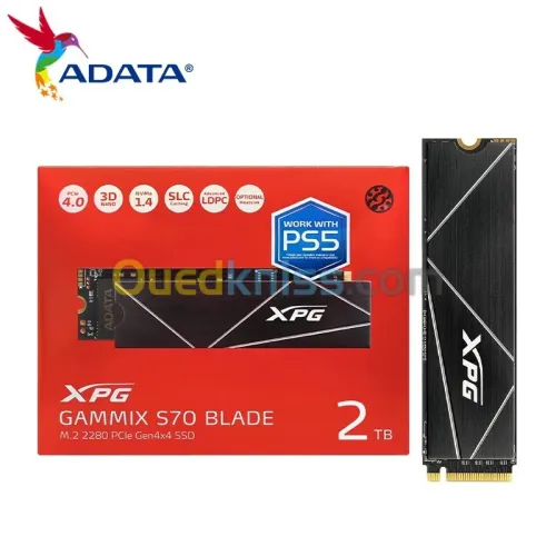 SSD ADATA XPG GAMMIX S70 BLADE 2TB PCIE GEN4X4 M.2