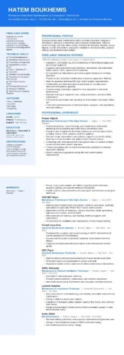 Freelance Industrial Maintenance & Automation Technician