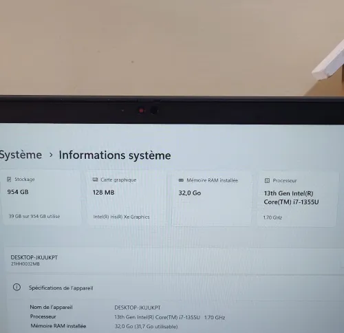 Thinkpad T16 GEN 2 16'' FHD | CORE i7 1355U | 32GB RAM | 1TB NVMe SSD | INTEL IRIS XE GRAPHICS