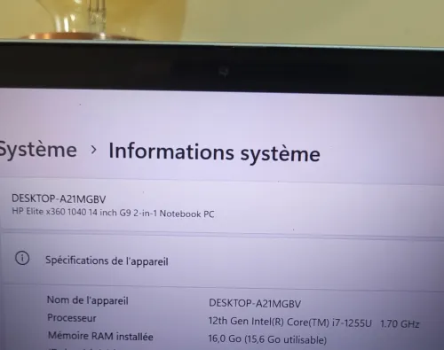 HP EliteBook X360 1040 G9 | INTEL EVO CORE i7 1255U | 16GB RAM | 1TB NVME SSD