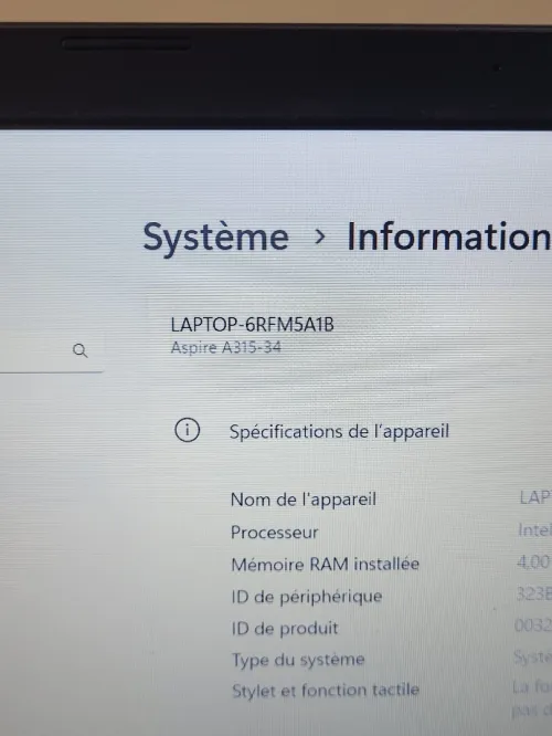 ASUS ASPIRE 3 15.6'' FHD | INTEL CELERON N4000 | 4GB RAM | 256GB NVMe SSD | INTEL UHD GRAPHICS