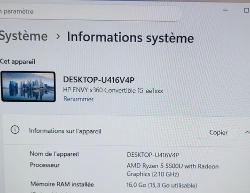HP Envy X360 Convertible TACTLE 15.6 FHD | AMD Ryzen 5 5500U | 16GB RAM | 512GB NVME SSD