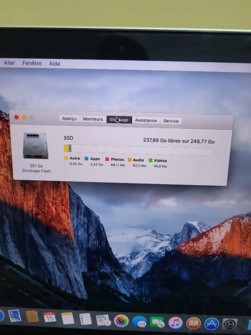 MACBOOK PRO RETINA 2013 13 POUCES - INTEL CORE I5 @2.60GHz - 8GB RAM - 256GB SSD - CYCLES 107