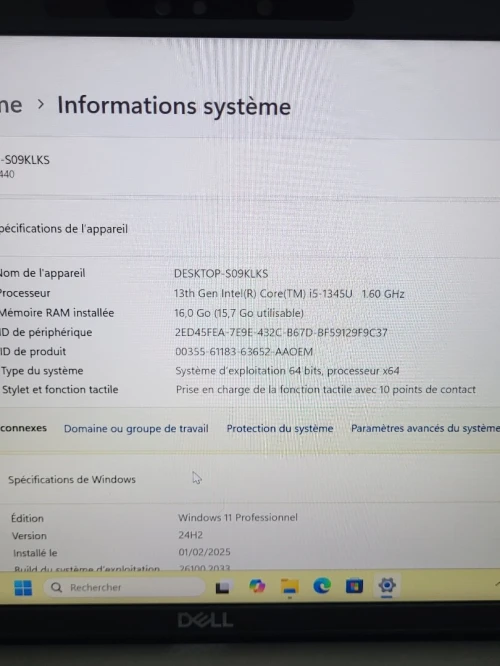 DELL LATITUDE 5440 TACTILE | INTEL vPRO CORE i5 1345U | 256GB NVME SSD | 16GB RAM