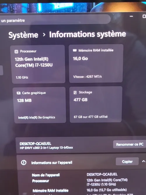 HP ENVY X360 2-in-1 OLED 2.8K Convertible TACTLE | INTEL EVO CORE i7 1250U | 16GB RAM | 512GB NVME SSD