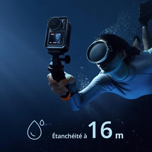 Dji Osmo Action 3 Camera sport d'action étanche Adventure combo - Vidéo en UHD 4K-120 ips 
