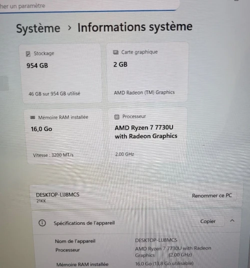 ThinkBook 16 G6 ABP 16'' FHD + | RYZEN 7 7730U | 16GB RAM | 1TB NVMe SSD | AMD RADEON GRAPHICS 2GB