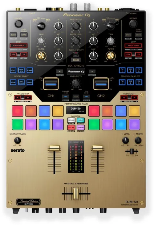 Table de mixage Pioneer DJM S9 édition limitée Gold un équipement DJ et home studio.
