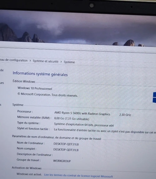 HP ProBook 455 G8 | AMD RYZEN 5 PRO 5600U | 8GB RAM | 256GB NVMe SSD | AMD RADEON GRAPHICS