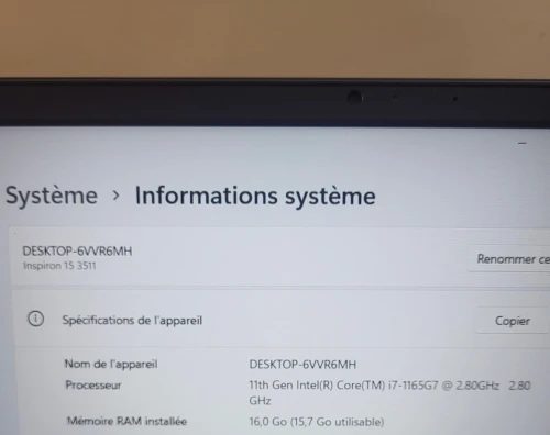 DELL INSPIRON 15 3511 15.6'' FHD | CORE i7 1165G7 | 16GB RAM | 512GB NVMe | INTEL IRIS XE GRAPHICS