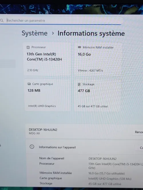 Huawei MateBook D 14 MDG-X | INTEL CORE i5 13420H | 512GB NVME SSD | 16GB RAM