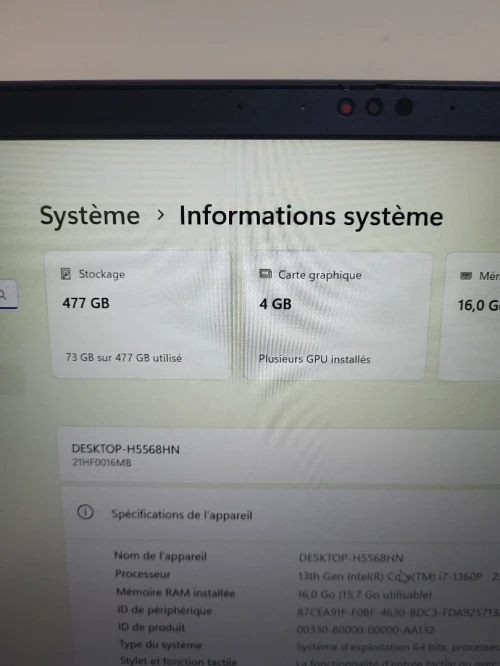 ThinkPad P14S | CORE i7 1360P | NVIDIA RTX A500 4GB | 16GB RAM | 512GB SSD | WORKSTATION