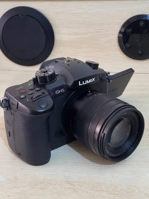 Panasonic Lumix DC-GH5 Appareil photo hybride de 20.3 MP | Vidéo UHD 4K/60p à durée illimitée + OBJECTIF Lumix G Vario 12-60mm f/3.5-5.6 Asph