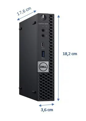 MINI DELL OPTIPLEX 3060 | MICRO TOUR | INTEL 8EME GEN CORE I3 8100T @3.6GHz | 8GB RAM | 512GB SSD