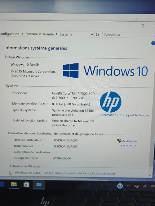 HP EliteBook x360 TACTILE 2-en-1 | INTEL CORE i7 7500U | 8GB RAM | 256GB NVME SSD