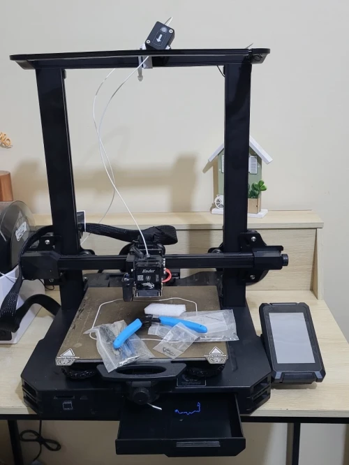 Creality Imprimante 3D Ender-3 S1 Pro avec 300C Buse Haute Température, 160mm/s Impression Rapide & Plaque PEI en Acier à Ressort & Bande Lumineuse LED