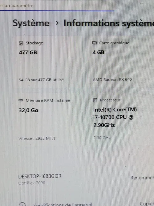 Dell OptiPlex 7090 | CORE i7-10700 | 32GB RAM | 512GB NVMe | AMD Radeon RX 640 4GB