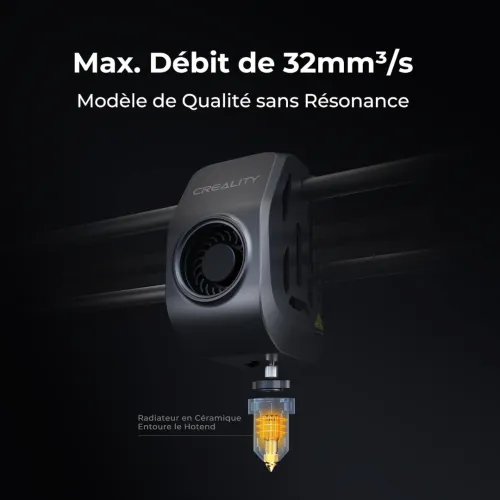 Creality K1 Imprimante 3D, 600mm/s Ultra Rapide Vitesse Impression, 300C Haute-Temp Buse