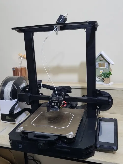 Creality Imprimante 3D Ender-3 S1 Pro avec 300C Buse Haute Température, 160mm/s Impression Rapide & Plaque PEI en Acier à Ressort & Bande Lumineuse LED