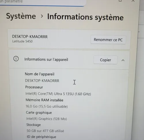 DELL LATITUDE 5450 | INTEL vPRO CORE ULTRA 5 135U | 16GB RAM | 512GB SSD | INTEL ARC GRAPHICS