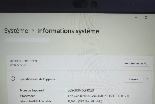 DELL LATITUDE 5540 15.6 FHD | CORE i7 1365U | 16GB RAM | 512GB NVMe SSD | INTEL IRIS XE GRAPHICS