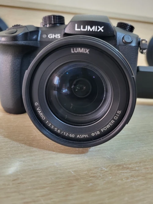 Panasonic Lumix DC-GH5 Appareil photo hybride de 20.3 MP | Vidéo UHD 4K/60p à durée illimitée + OBJECTIF Lumix G Vario 12-60mm f/3.5-5.6 Asph