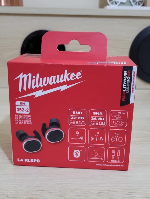 Ecouteur Milwaukee L4 RLEPB PROTECTION AUDITIVE BLUETOOTH -écouter de la musique parler au téléphone