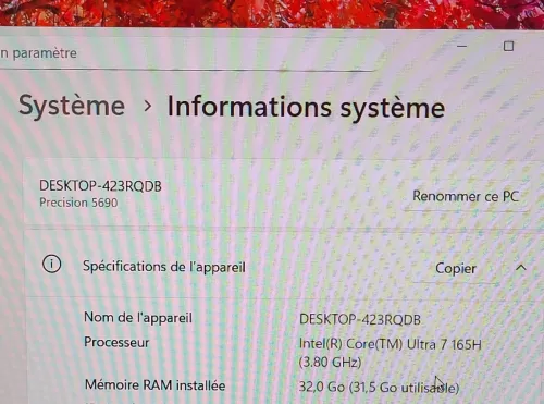 DELL PRECISION 5690 | CORE Ultra 7-165H | RTX 1000 ADA 6GB | 512GB NVMe SSD | 32GB RAM