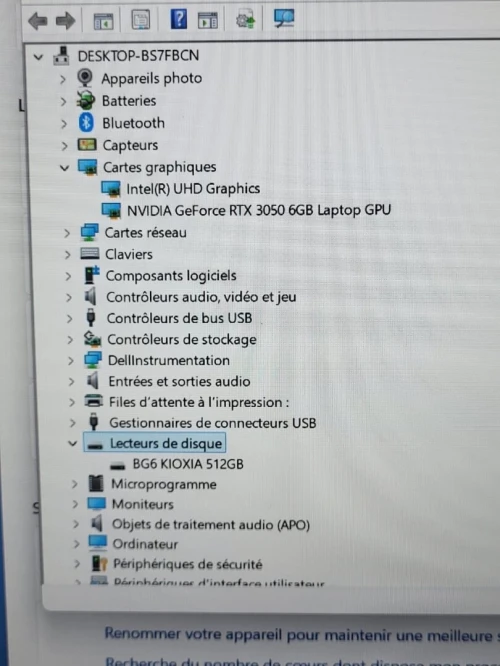 GAMING DELL G15 5530 120Hz | 13EME CORE i5-13450HX | NVIDIA RTX 3050 6GB | 16GB RAM | 512GB NVME