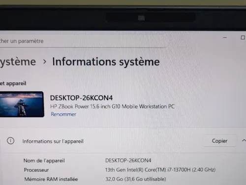 HP ZBook Power G10 | CORE i7-13700H | NVIDIA RTX 2000 ADA 8GB | 32GB RAM | 1TB SSD | MOBILE WORKSTATION