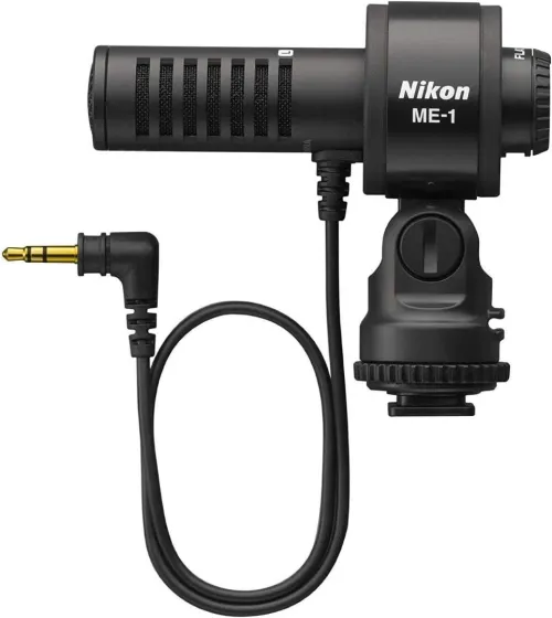Microphone stéréo Nikon ME-1 pour appareil photo reflex numérique muni d'une prise jack stéréo