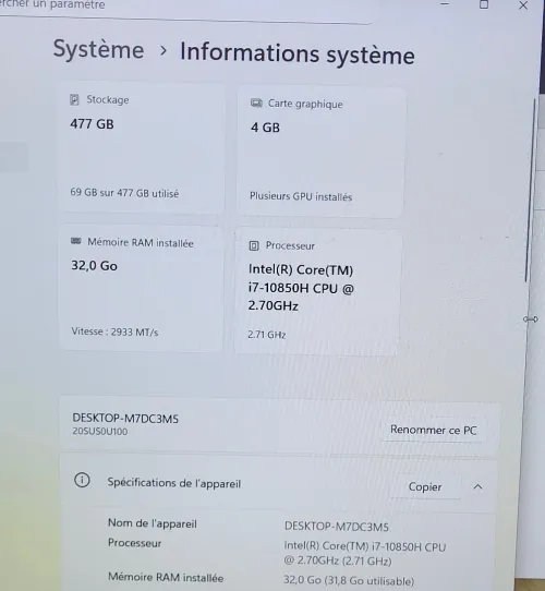 ThinkPad P15 | INTEL vPRO CORE i7-10850H | NVIDIA QUADRO T2000 4GB | 32GB RAM | 512GB NVMe | Workstation