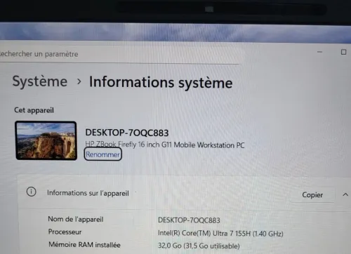 HP ZBook Firefly 16 G11 | CORE Ultra 7-155H | NVIDIA RTX A500 4GB | 32 RAM | 1TB SSD | WORKSTATION