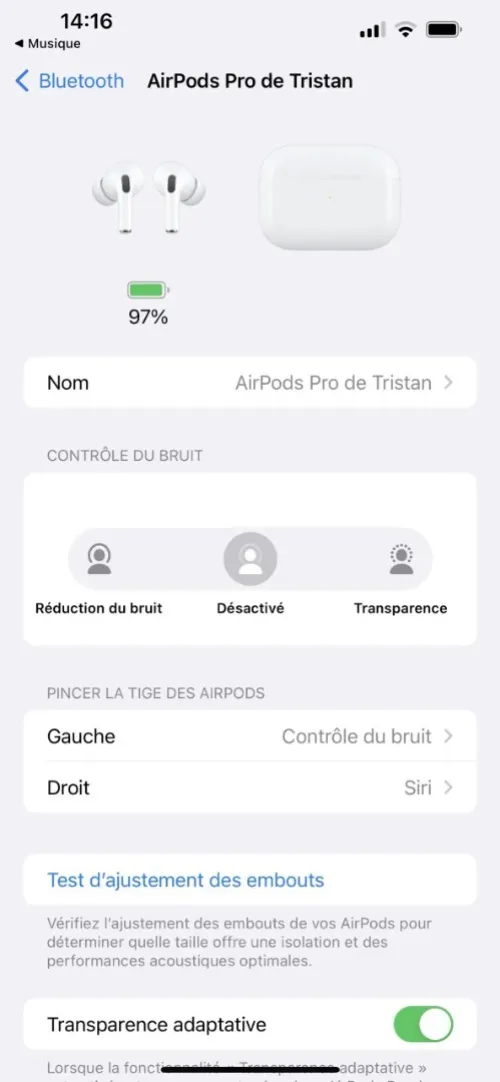 AirPods Pro avec Boitier de Charge MagSafe USB-C