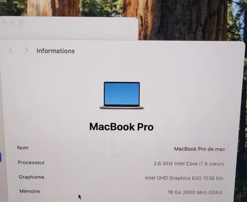 MacBook Pro 16" 2019 | CORE i7 | 16GB RAM | AMD RADEON PRO 555X 4GB | 256GB SSD | GAMME Workstation
