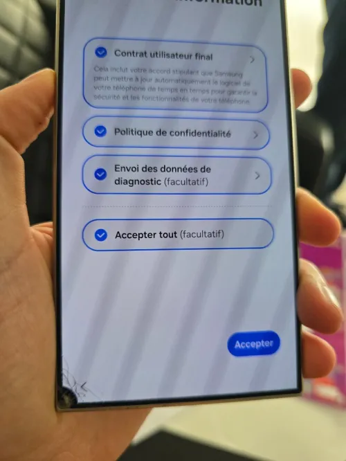 Samsung s24 Ultra 12/256Gb fissurè 