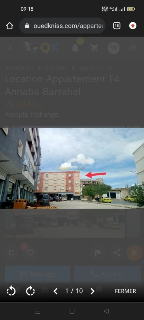 Vente Appartement F4 Annaba Barrahel