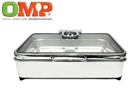 CHAFING DISH BASE RECTANGLE VITRE GN 1/1 - OMP