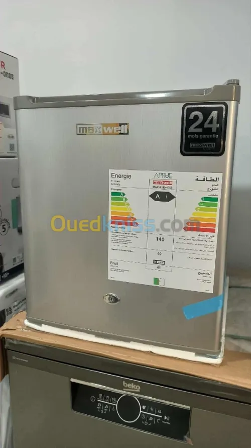 PROMO Mini Bar 65L Maxwelll Gris avec Clé /19500Da