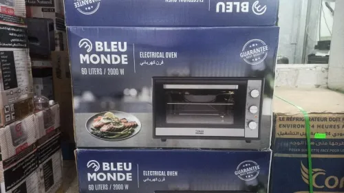 PROMO Four électrique Bleu monde Inox 60L 2000watt/ Deux plateaux 18500Da