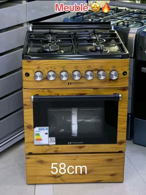 PROMO Cuisinière Arthur martin 4feux 58cm meublé Gaz/Gaz 51000Da/ Gaz/Electrique 52000Da