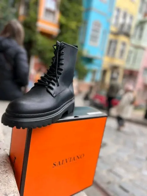 Bottes salviano noire high qualité 